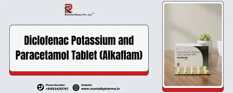 Diclofenac Potassium and Paracetamol Tablet (Alkaflam)